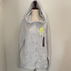 Women's Gray Hoodie Jacket